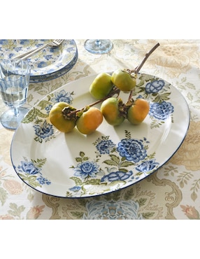 Platón Kravet Rosehill de cerámica