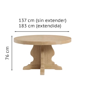Mesa de comedor extensible armable Lyon
