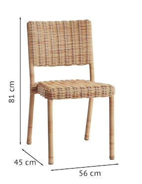 Set de sillas 2 piezas Huntington de mimbre