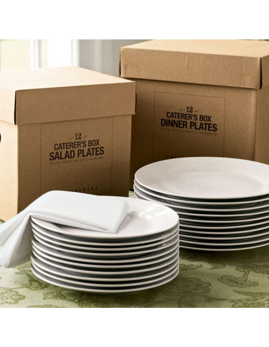 Plato postre Caterer's Box de porcelana 12 piezas 7
