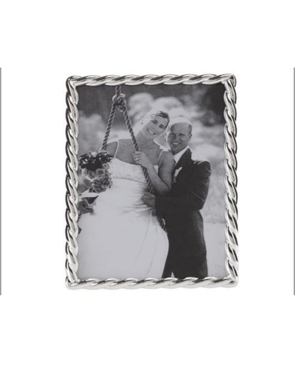 Portarretrato Silver Rope para 1 foto