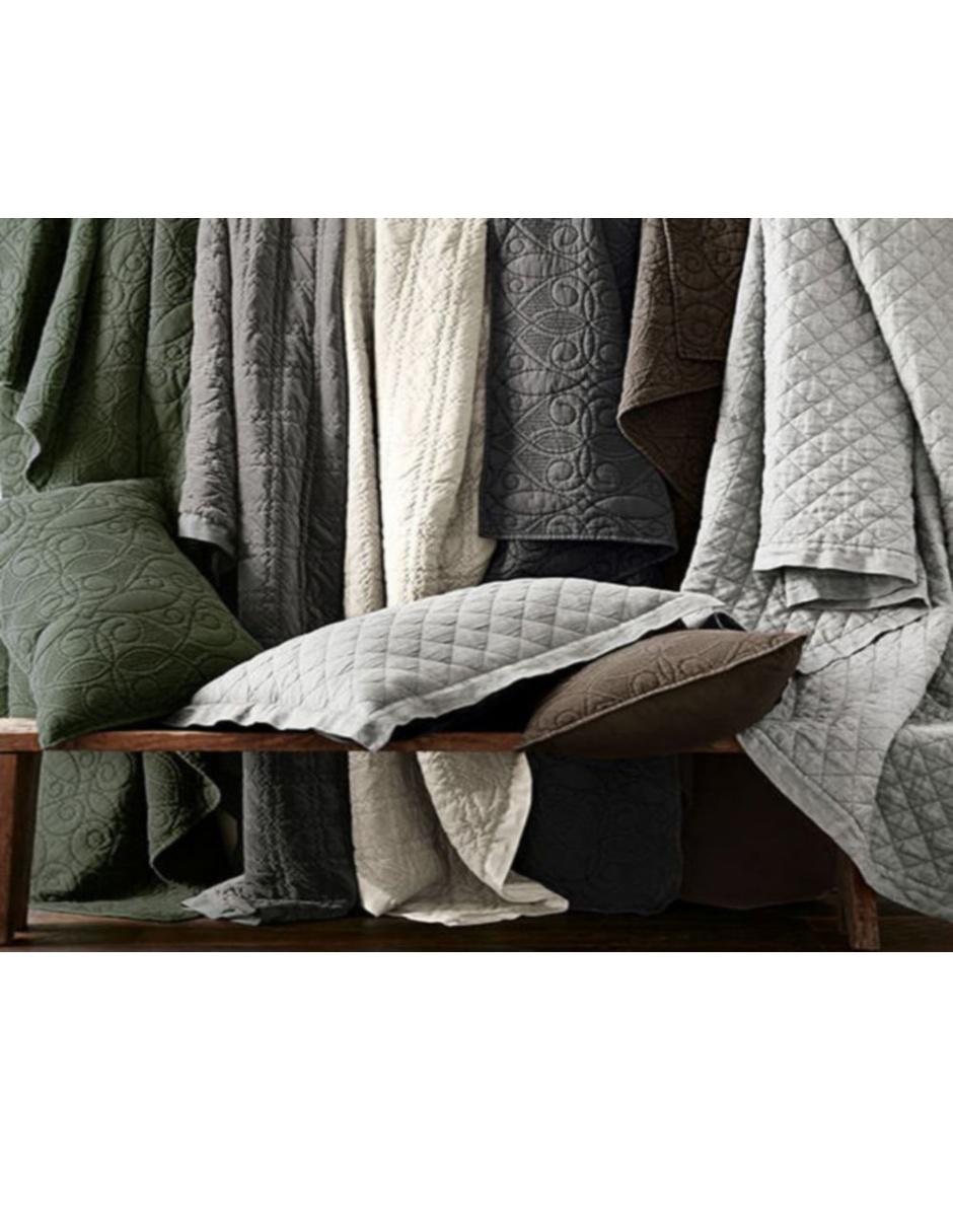 FUNDA ALMOHADA BELGIAN F, MAT-QS, GRIS