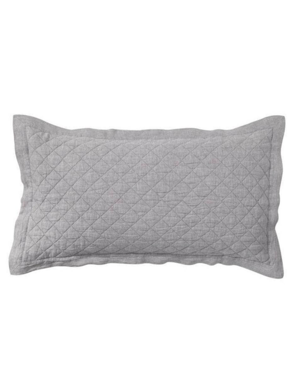 FUNDA ALMOHADA FLX LN DIAMON, KS, GRIS