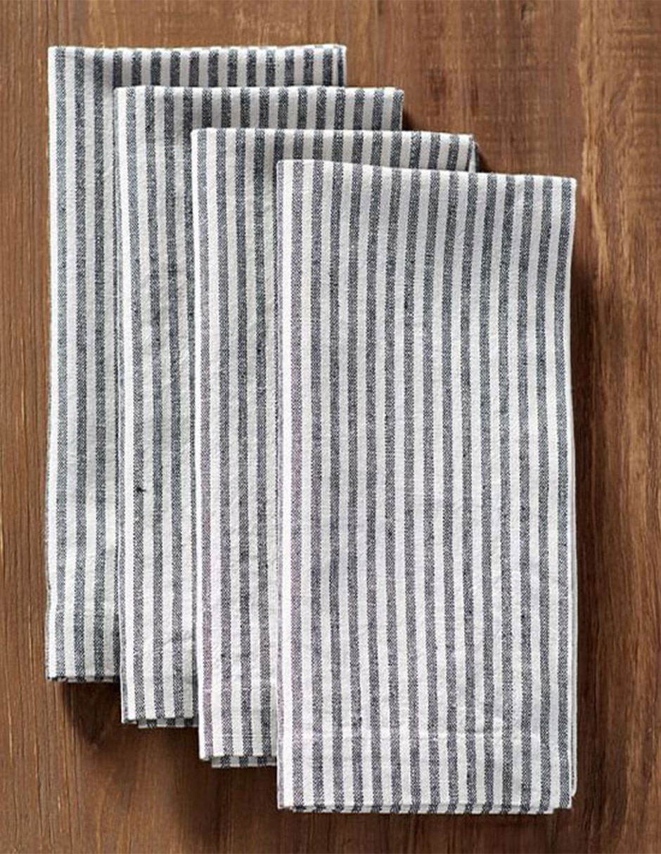 Mantel o Servilleta Wheaton Stripe Azul Marino
