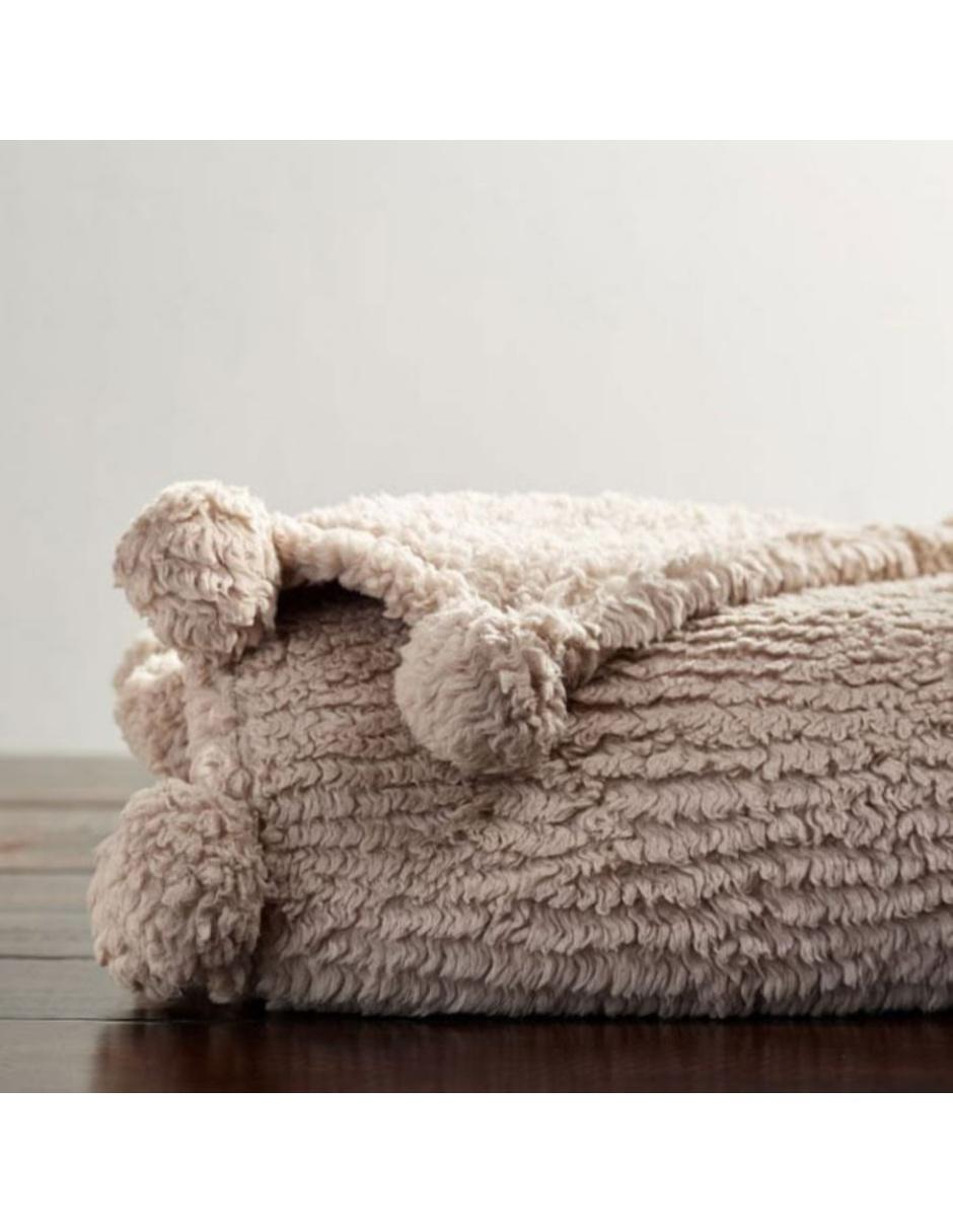 Frazada de tejido jersey Cozy Pom Pom 2