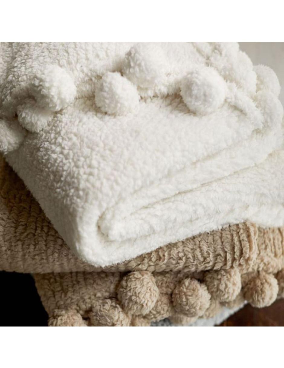 Frazada de tejido jersey Cozy Pom Pom 6
