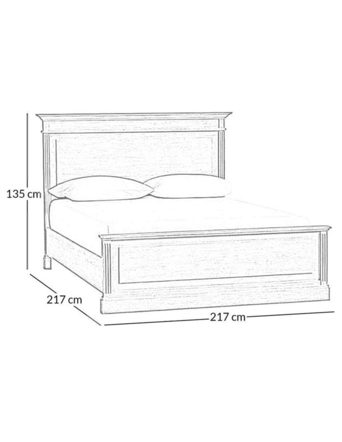 Cama Livingston de madera king size 13