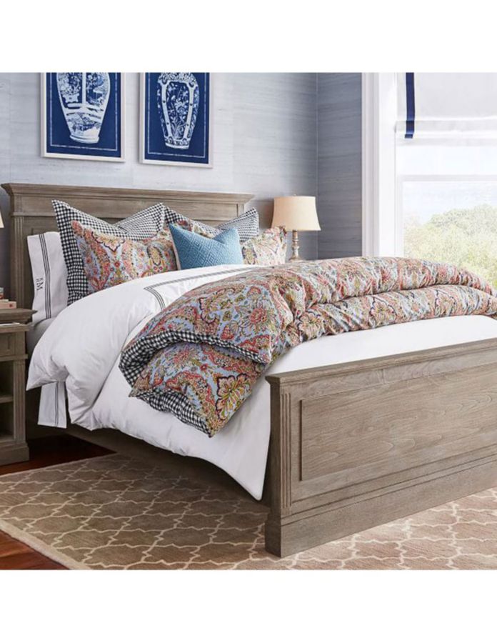 Cama Livingston de madera queen size 2
