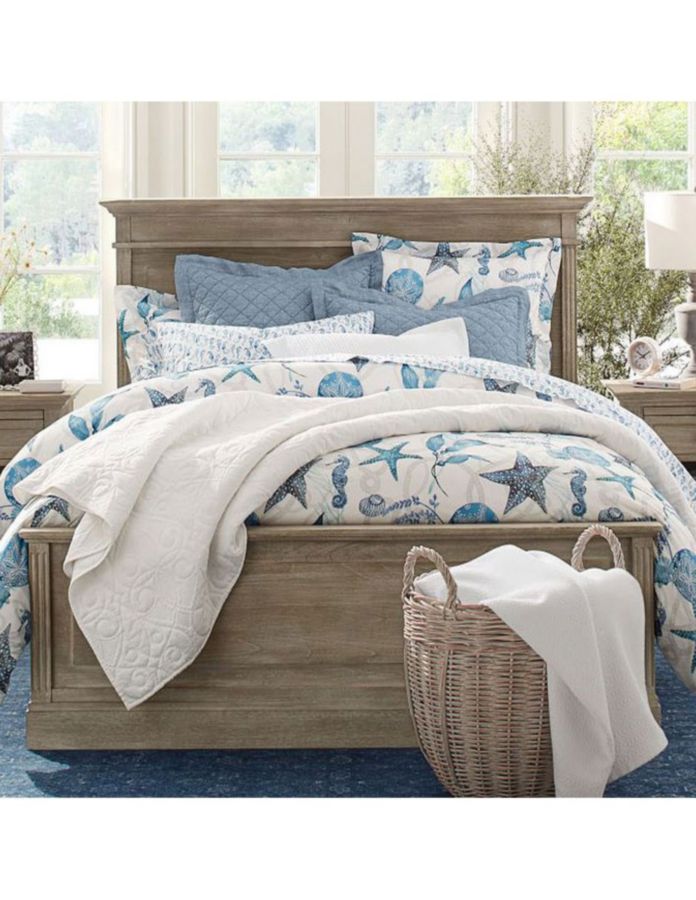 Cama Livingston de madera queen size 6
