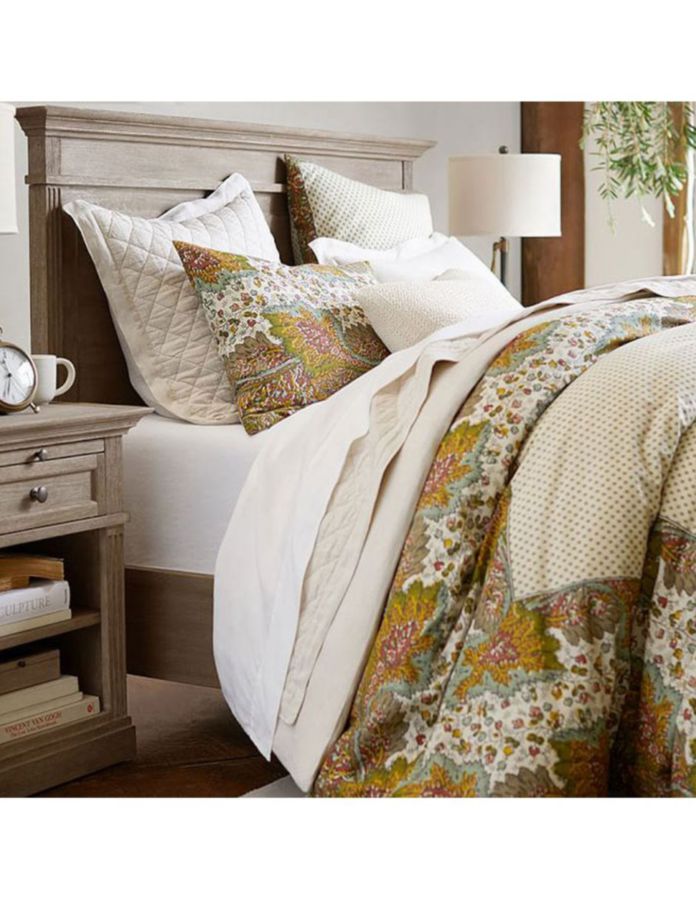 Cama Livingston de madera queen size 8