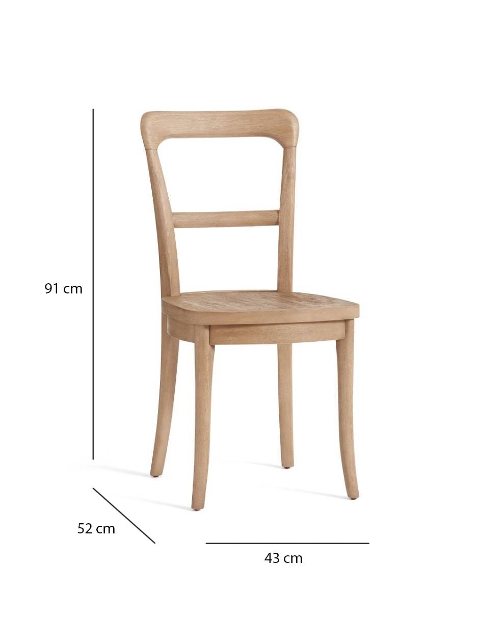 SILLA CLINE SIN ACC MADERA, BEIGE