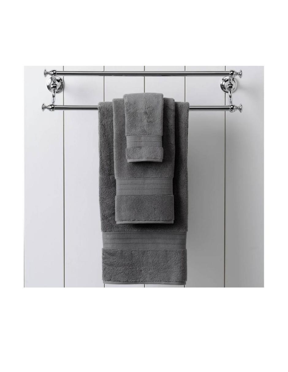 TOALLA HYDRO ORG. ALGODÓN, BAÑO, GRIS