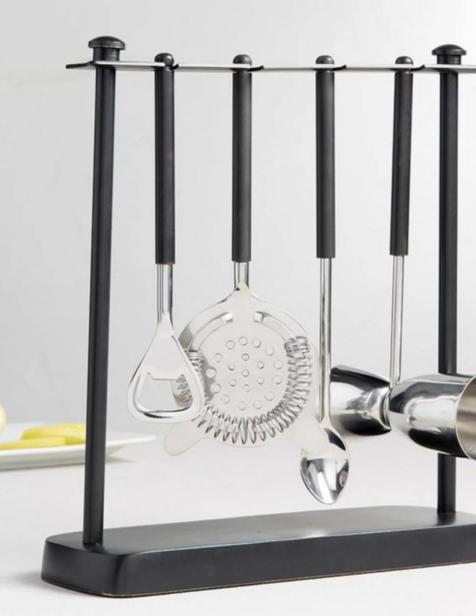 Set bar Bleecker de acero inoxidable 3