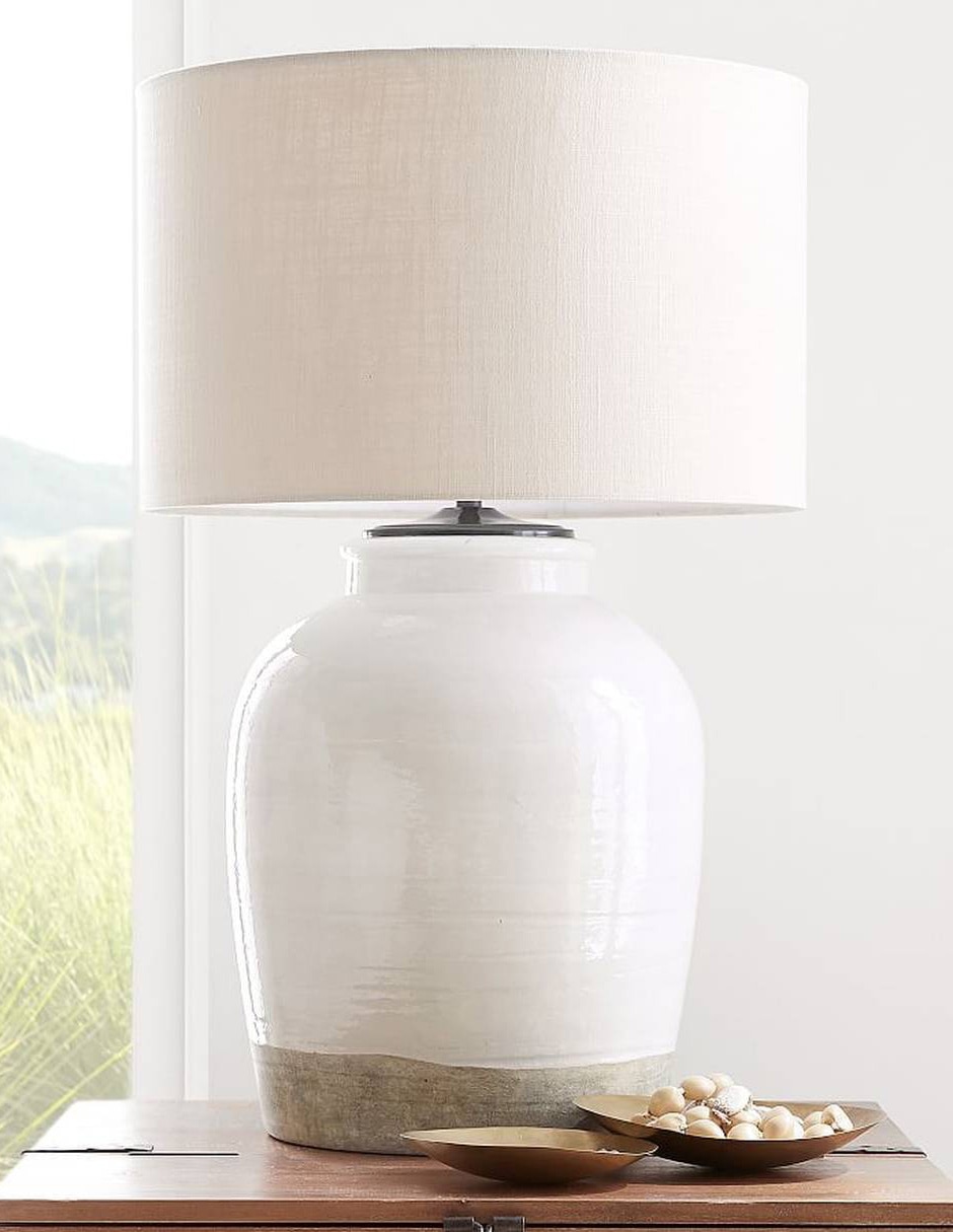 PANTALLA P/LÁMPARA TEXTURED, M, BLANCO