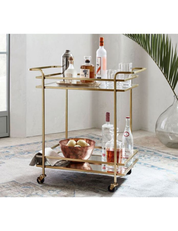Carro de bar cocina Skylar hierro 4