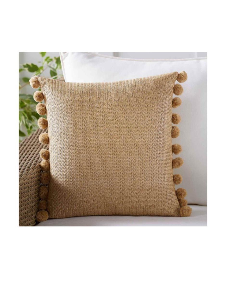 Cojín decorativo Pom Pom Faux