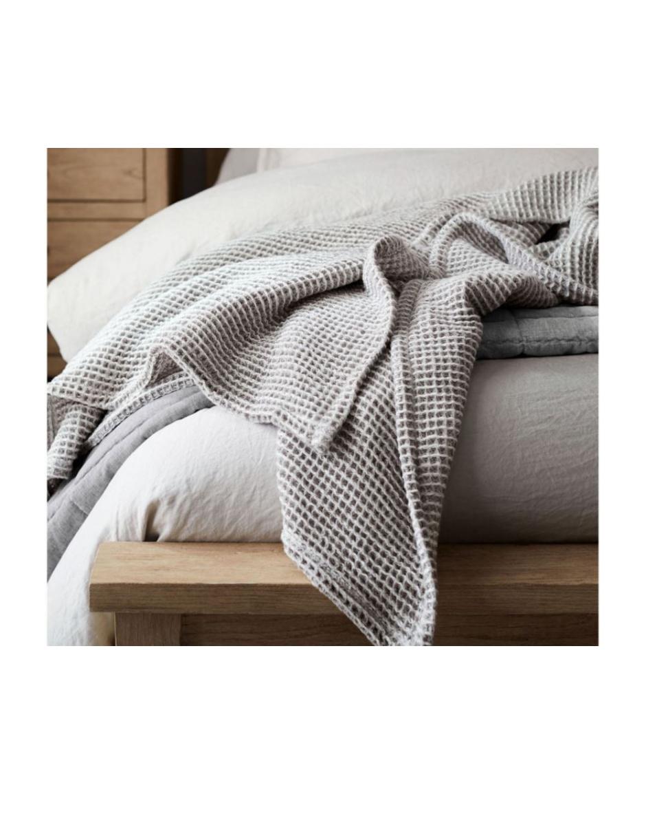 COBIJA PB WAFFLE BLNKT A CUA, KS, GRIS