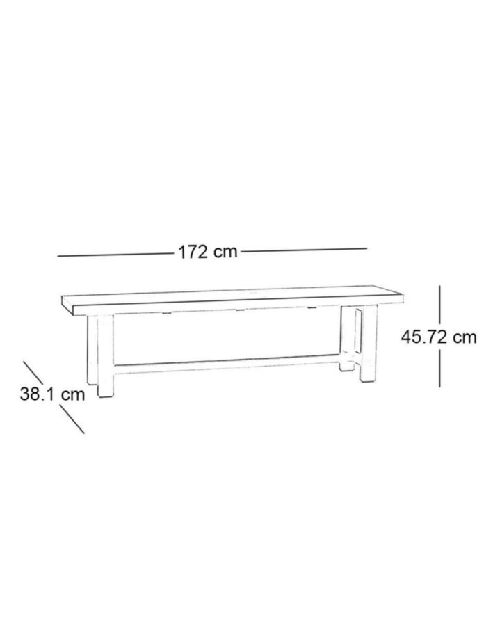 Banca Reed de madera 5