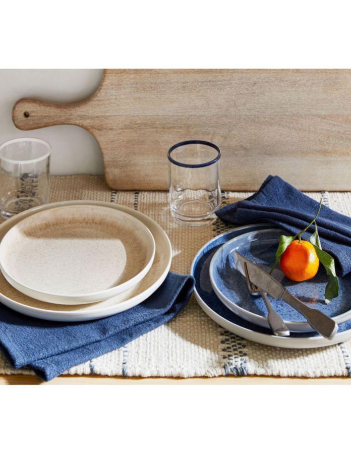 Plato Azure de melamina 4 piezas