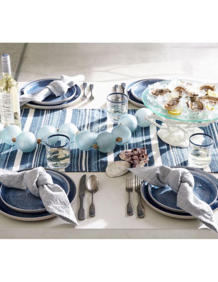 Plato Azure de melamina 4 piezas