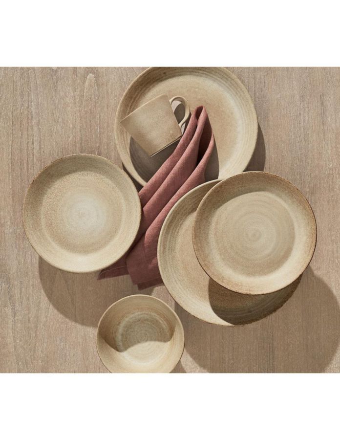 Plato trinche Larkin de gres 4 piezas 3