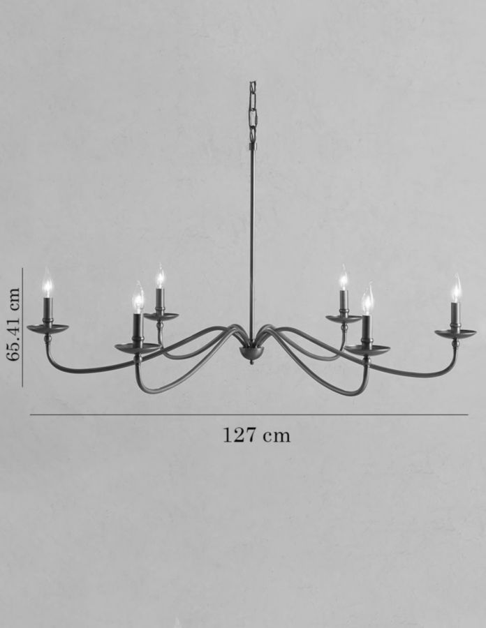 Candelabro de hierro Lucca 7
