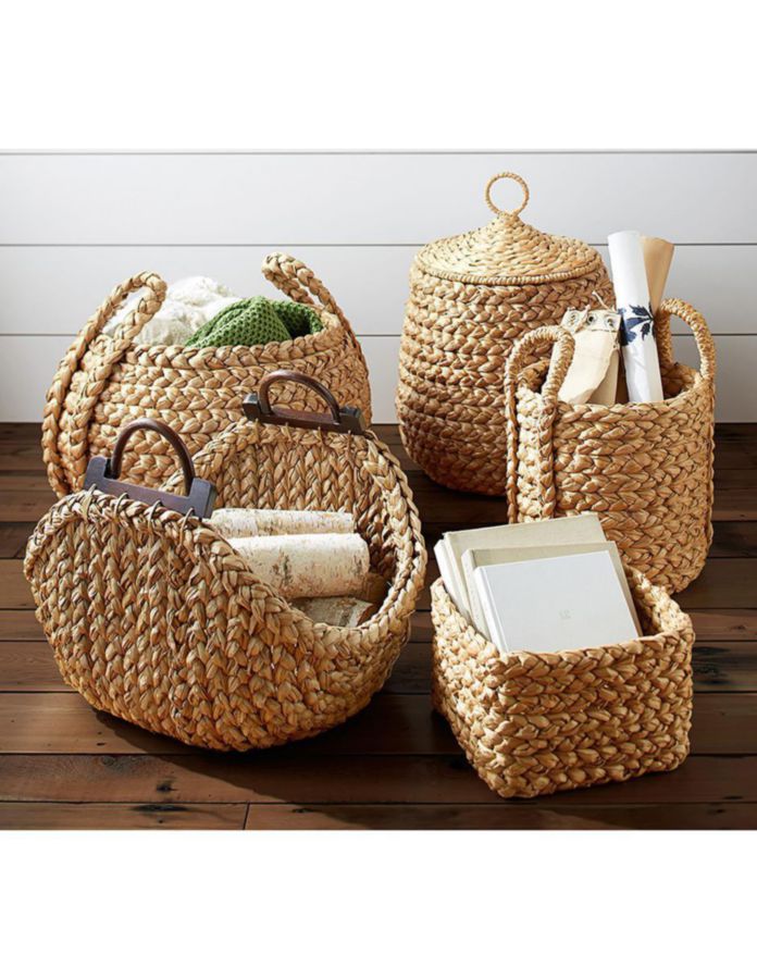 Canasta con forma ovalado Beachcomber Handwoven de hierbas marinas 3