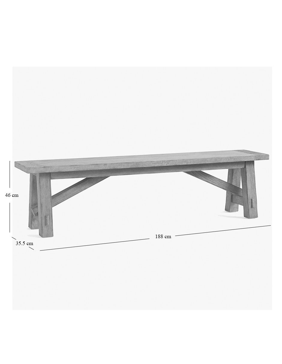 Banca Toscana de madera 2