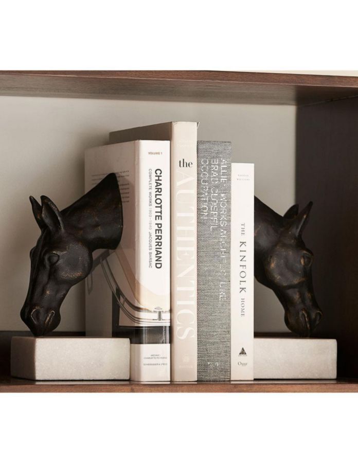 Sujetalibro Bronze Horse & Marble 4