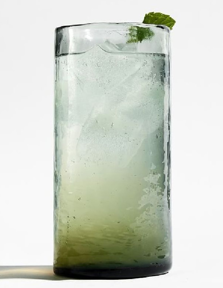 Vaso High Ball Hammered de vidrio