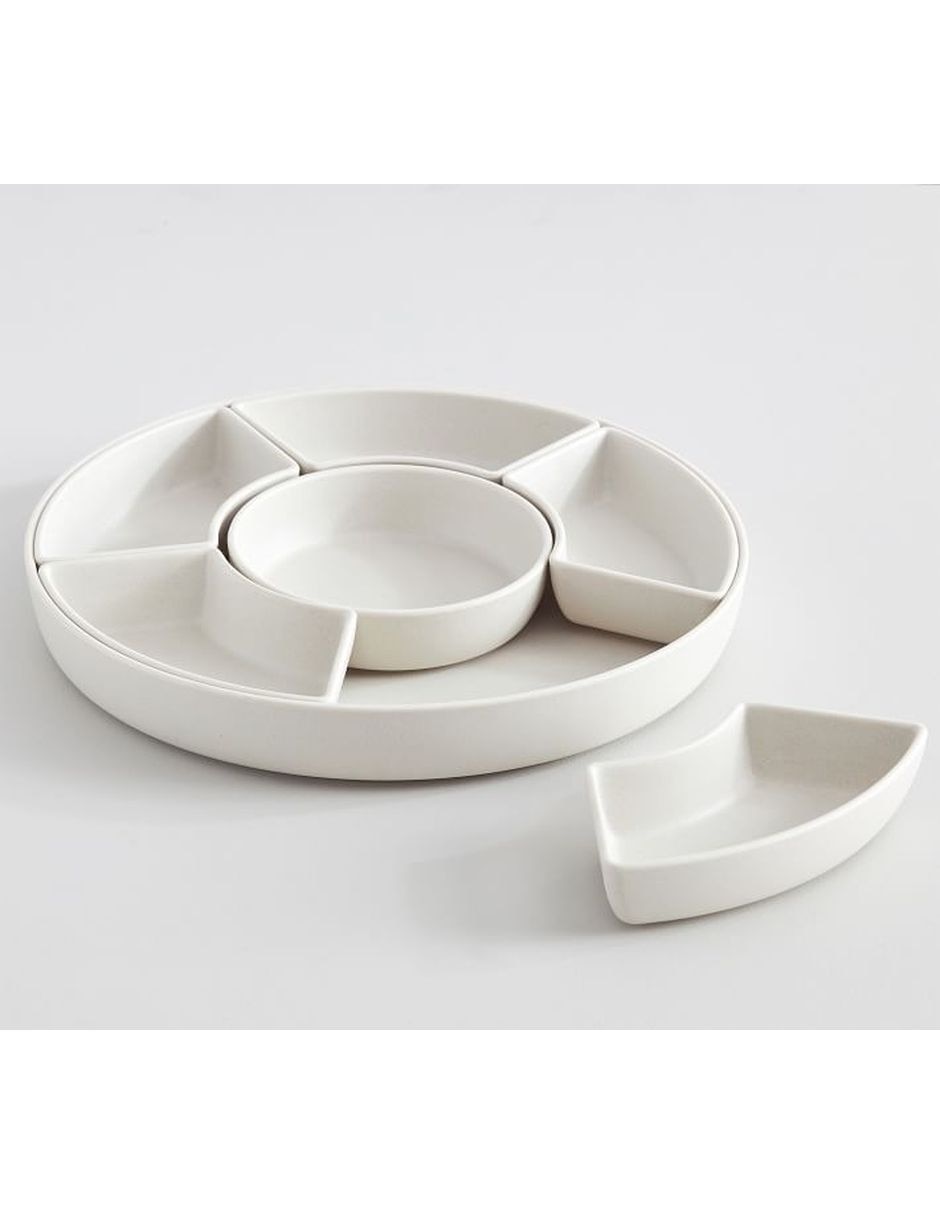 Botanero Mason de Melamina con divisiones Pottery Barn