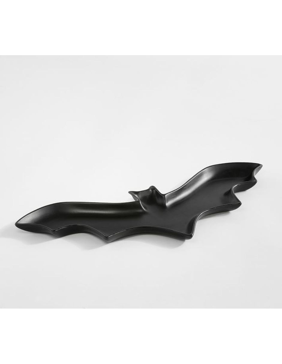 Platón halloween Figural Bat de cerámica 1