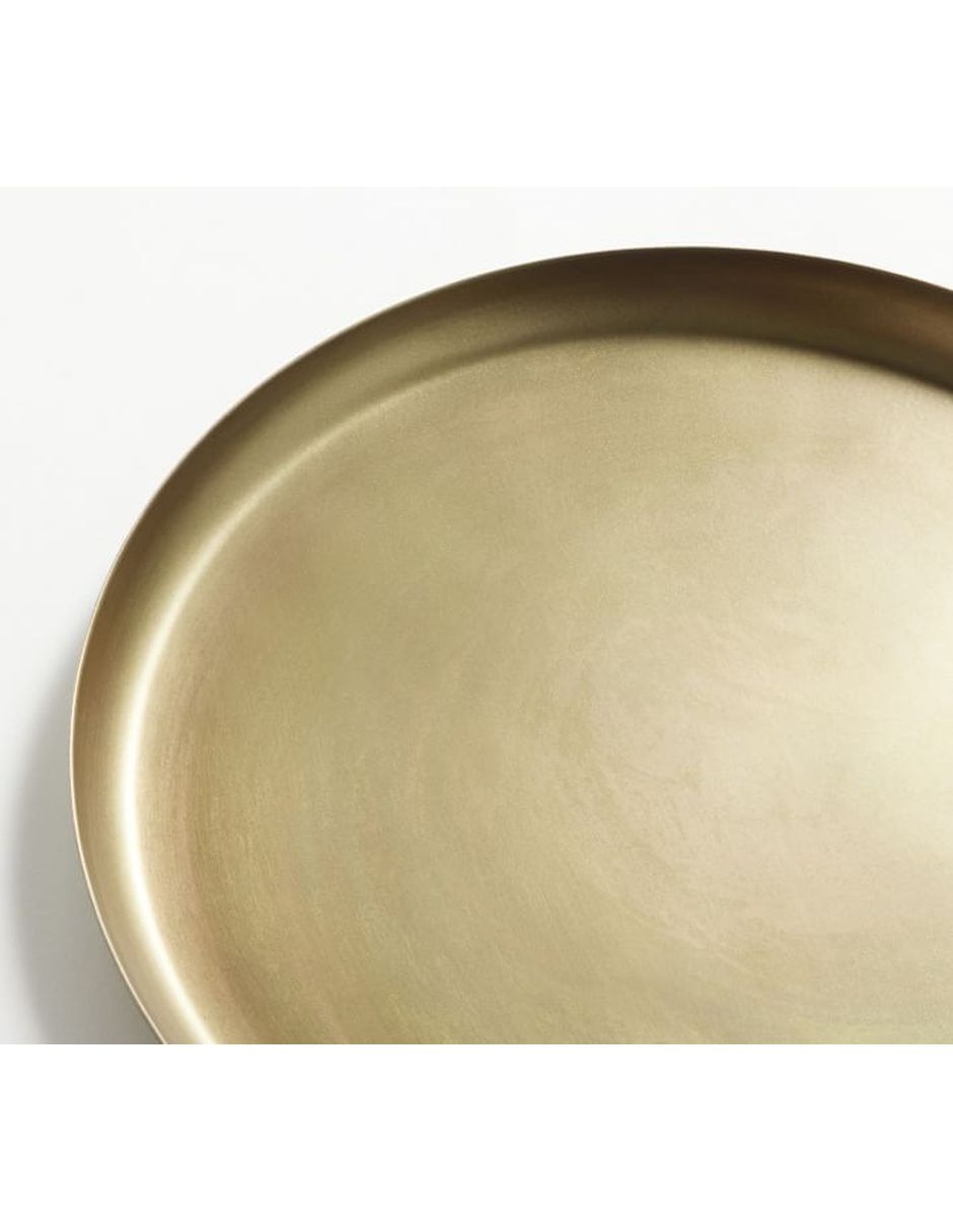 Charola multiusos Brass Metal de metal 3