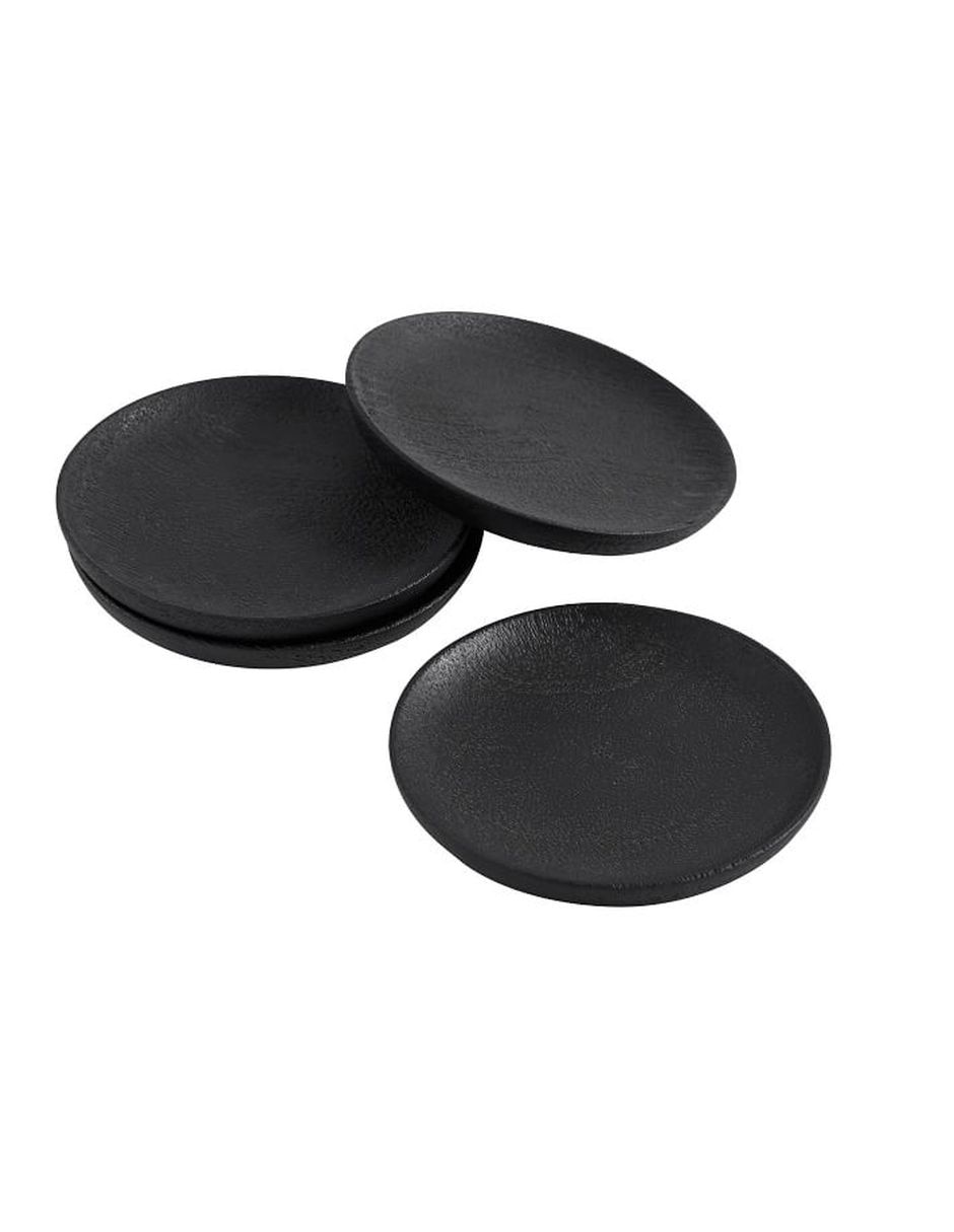 Set de portavasos Chateau Wood Coasters de madera 4 piezas
