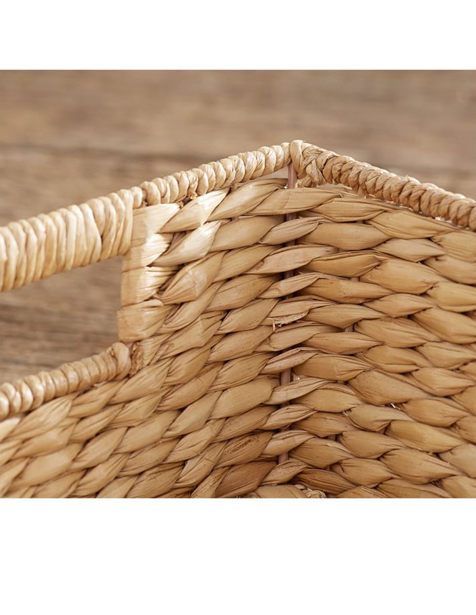 Canasta con forma rectangular Seagrass Basket de ratán 2