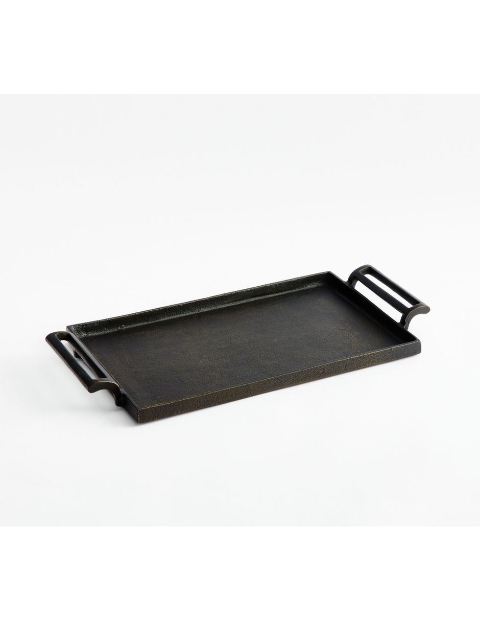 Charola multiusos Antiqued de metal Charola multiusos Antiqued de metal
