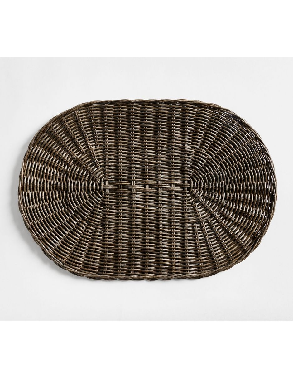 Plato base Wicker Woven de ratán