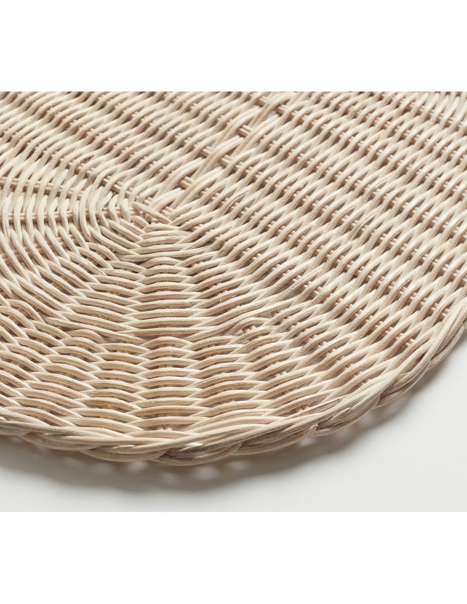 Plato base Wicker Woven de ratán 2