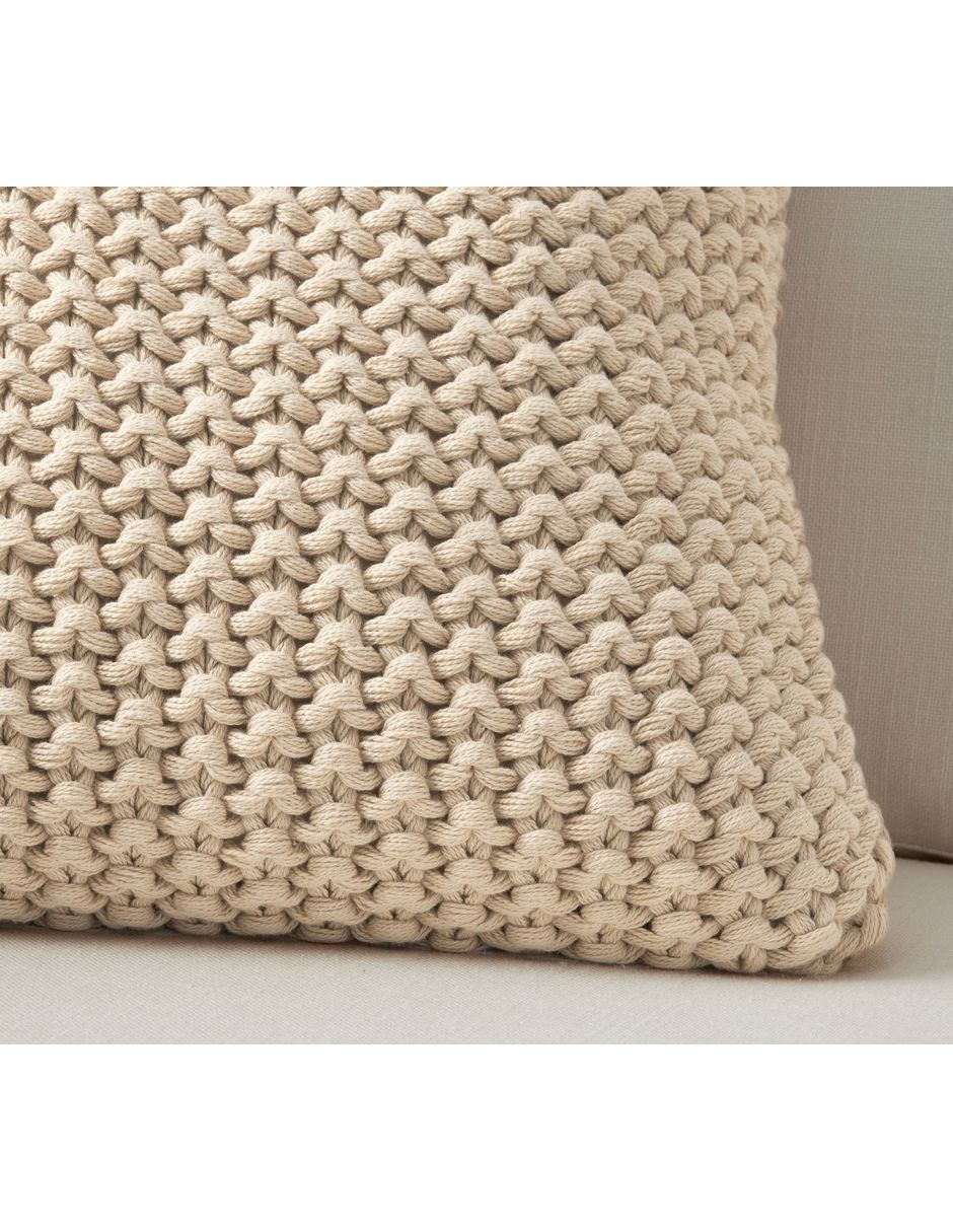 FUNDA COJÍN PB BAYS, 55 X 55 CM, BEIGE