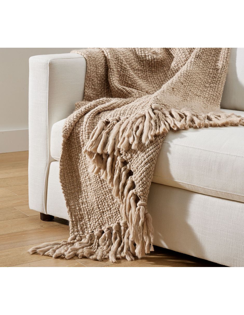 Frazada de tejido plano Textured Basketweave