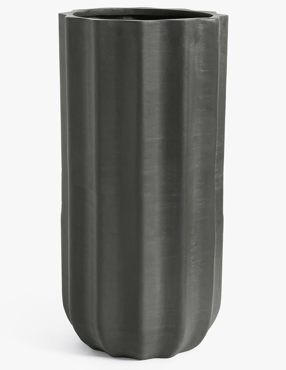 Maceta Modern Rustic de fibra de vidrio con sistema automático de riego