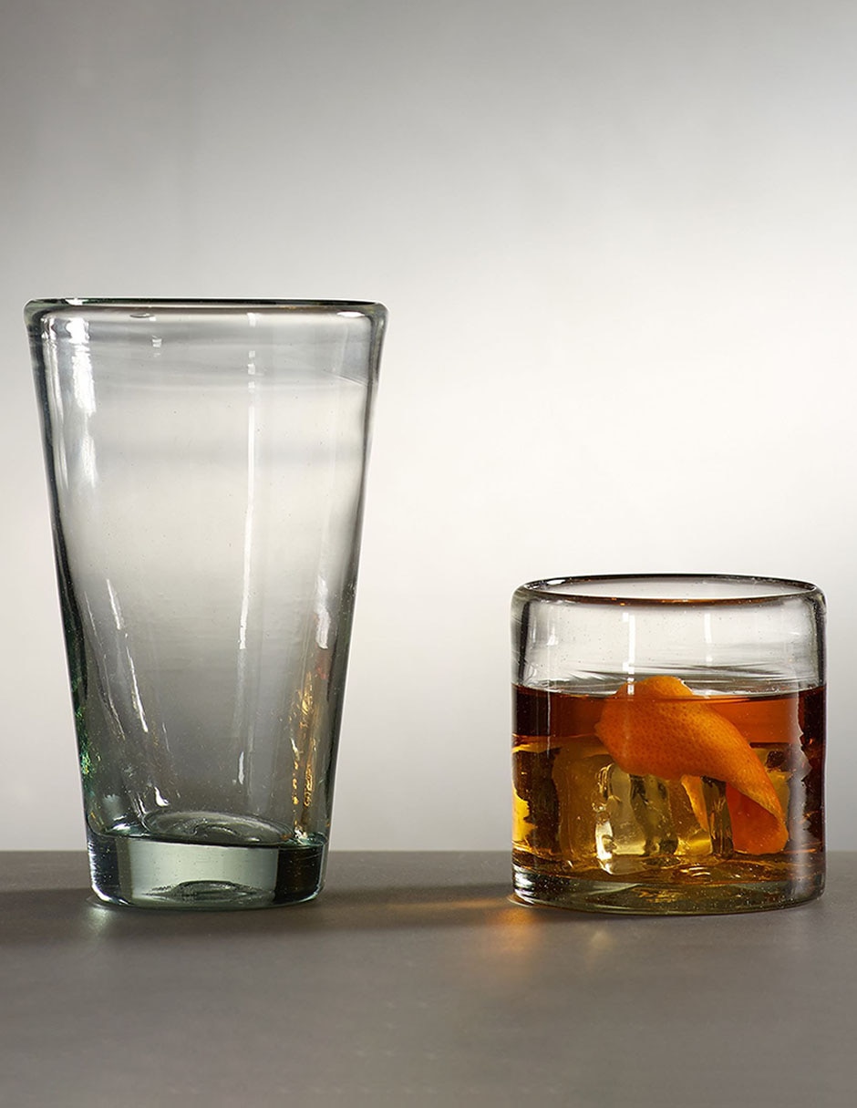 Vaso Doble Pack Santino Handcrafted de vidrio 3