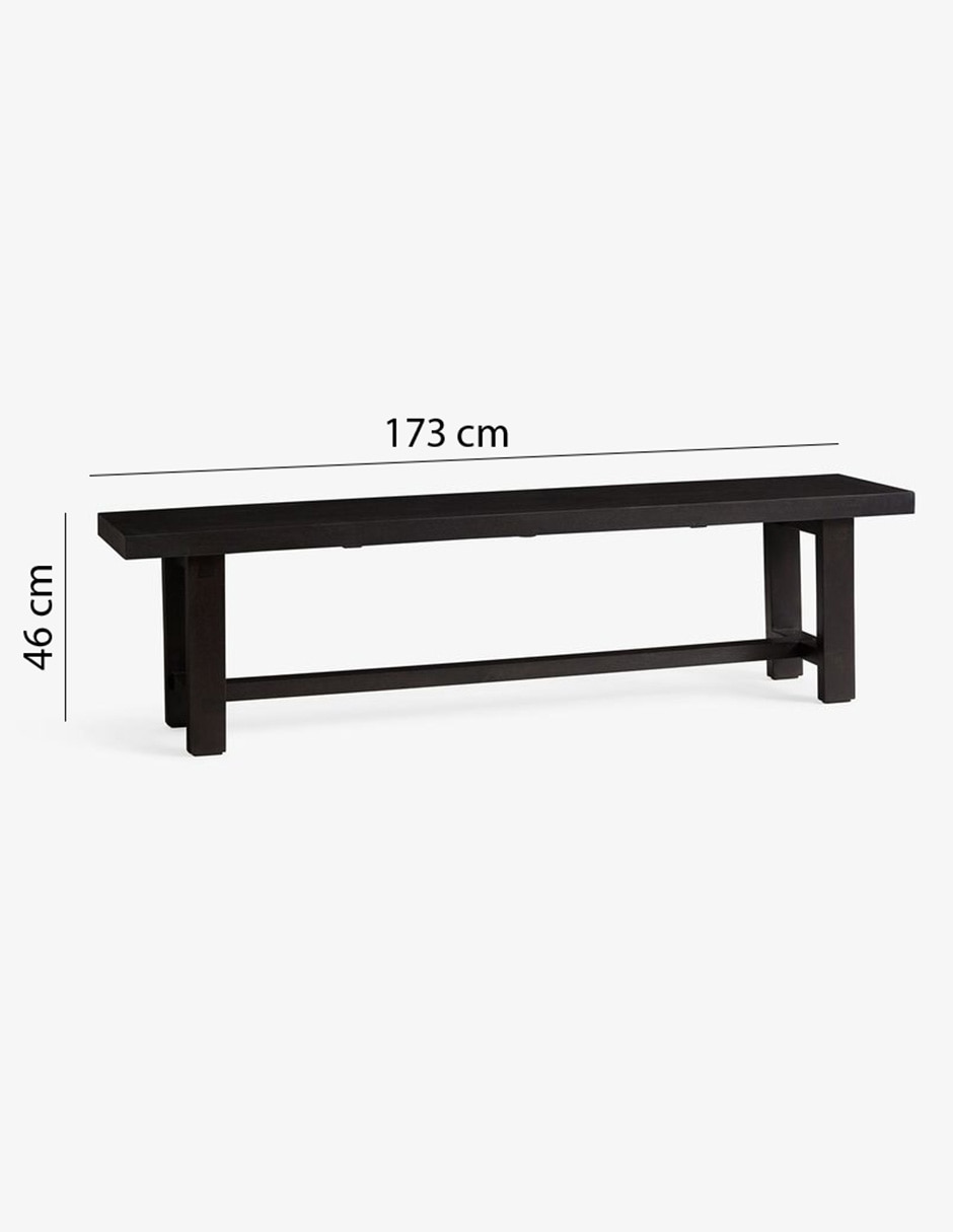 Banca Reed de madera 3