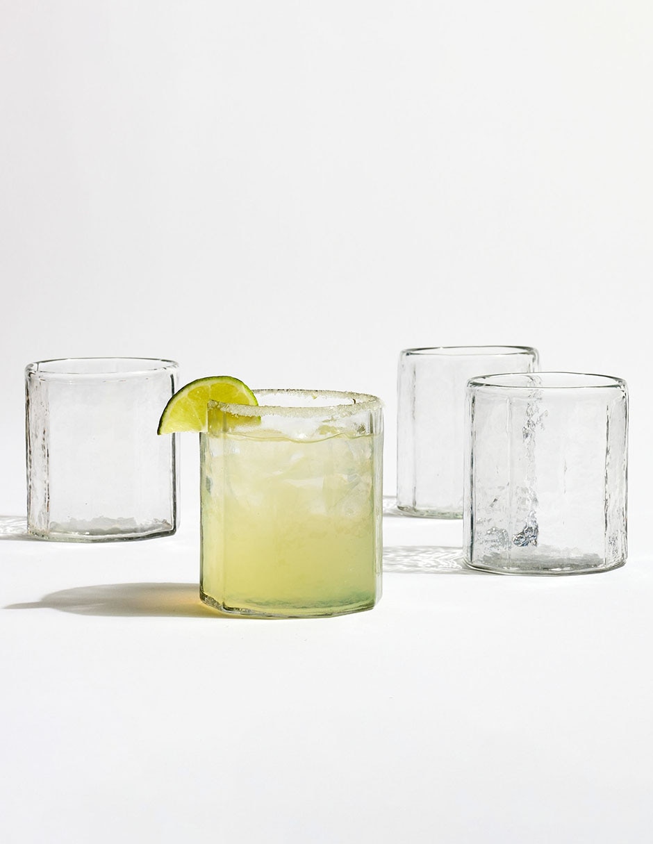 Set vaso Doble Pack Hammered Café de vidrio con 4 piezas Set vaso Doble Pack Hammered Café de vidrio con 4 piezas