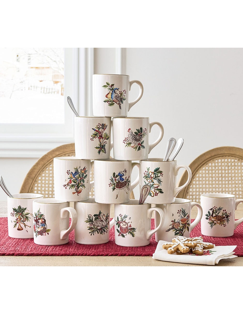 Set tazas americana Navidad 12 days of christmas 12 piezas 2
