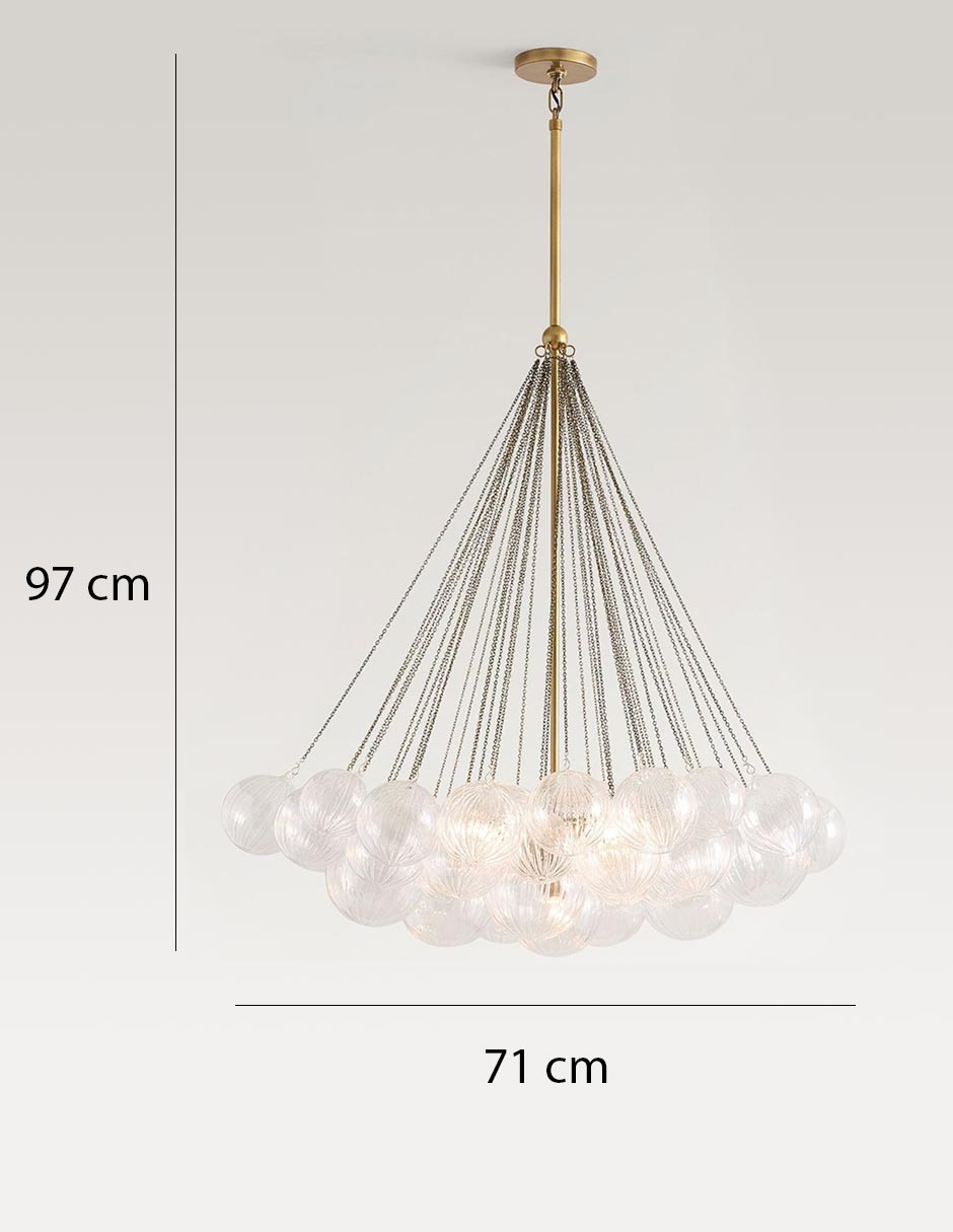 Candelabro de mezcla de materiales Cooper 6