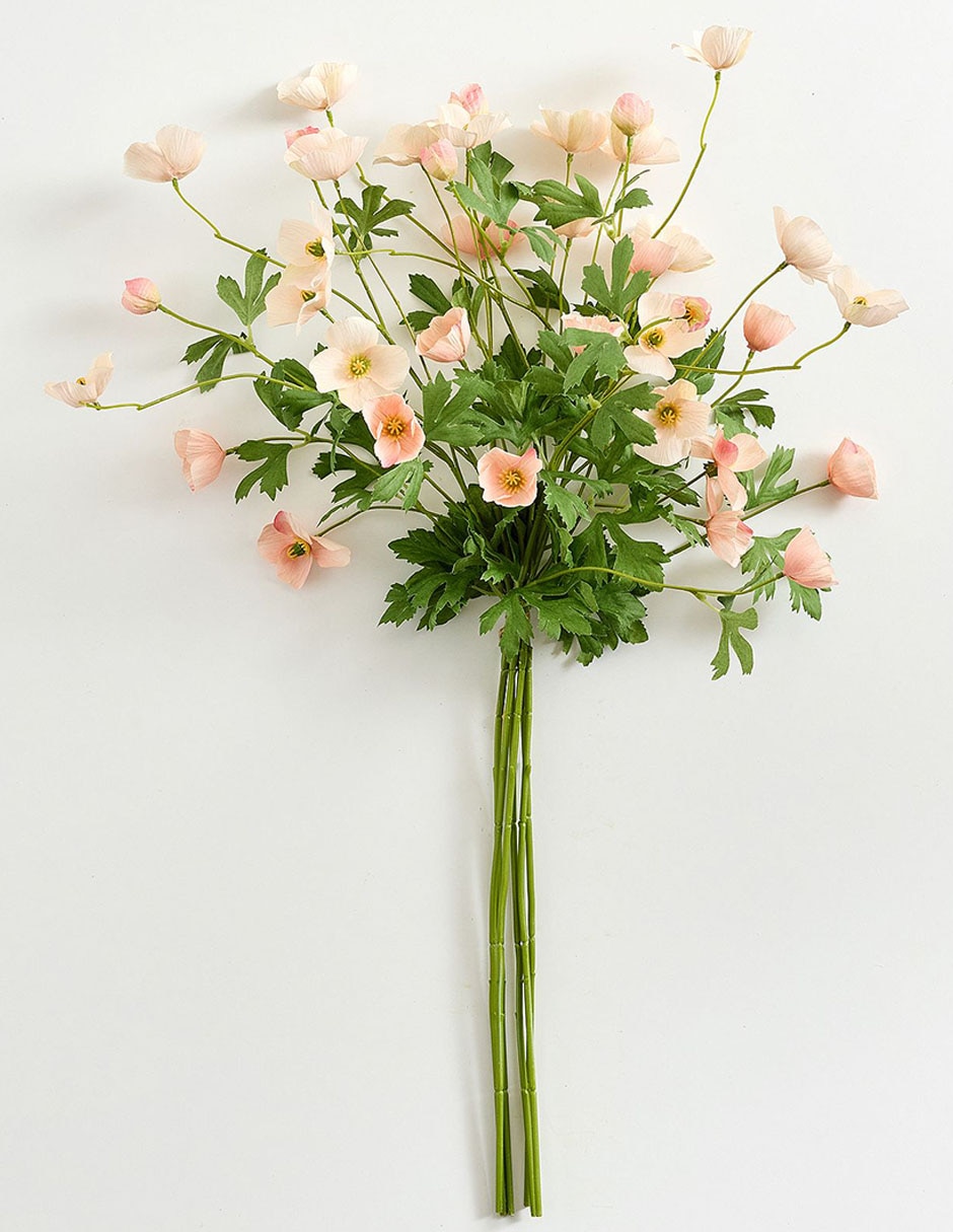 Amapola decorativa Faux Bundle 1