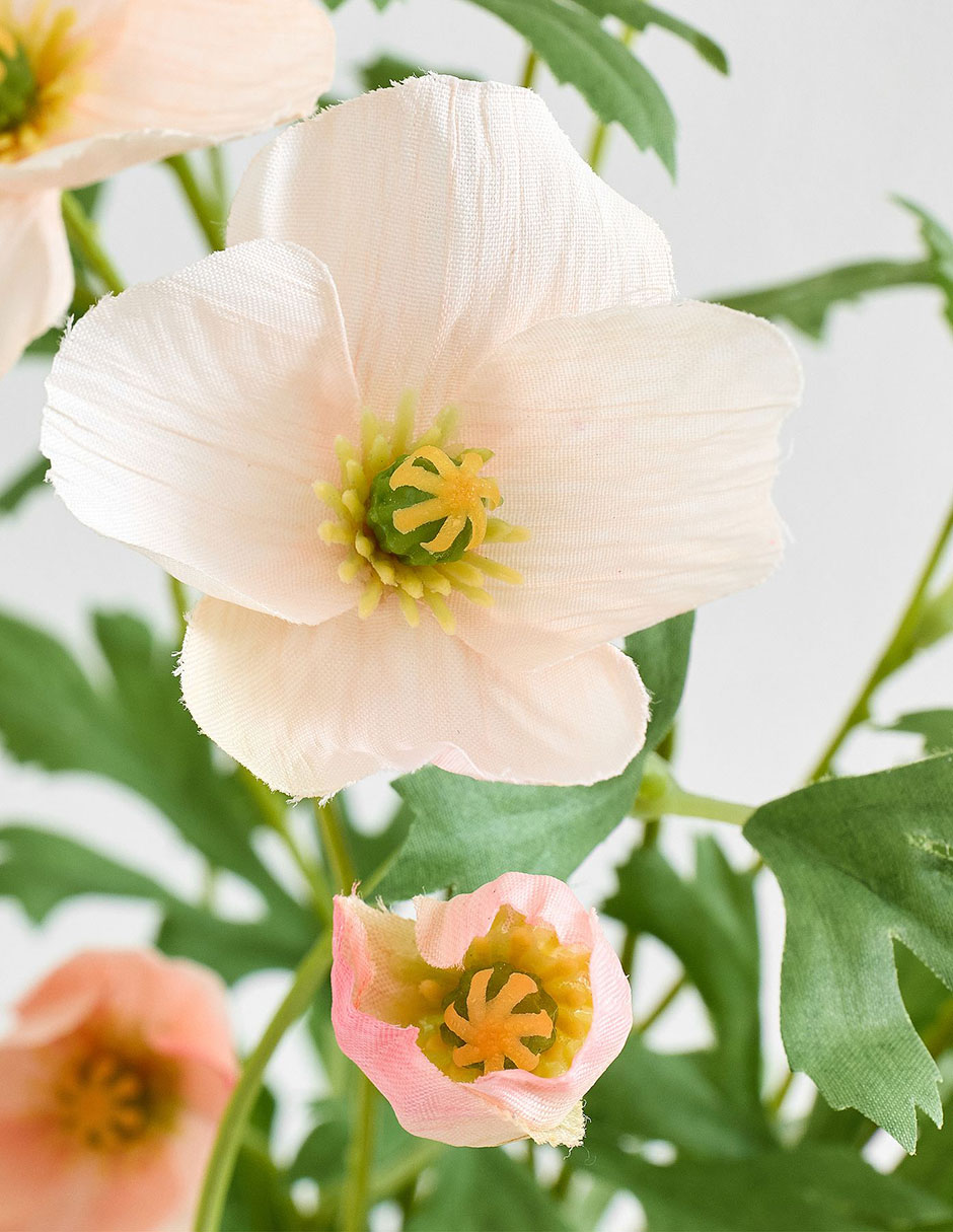 Amapola decorativa Faux Bundle