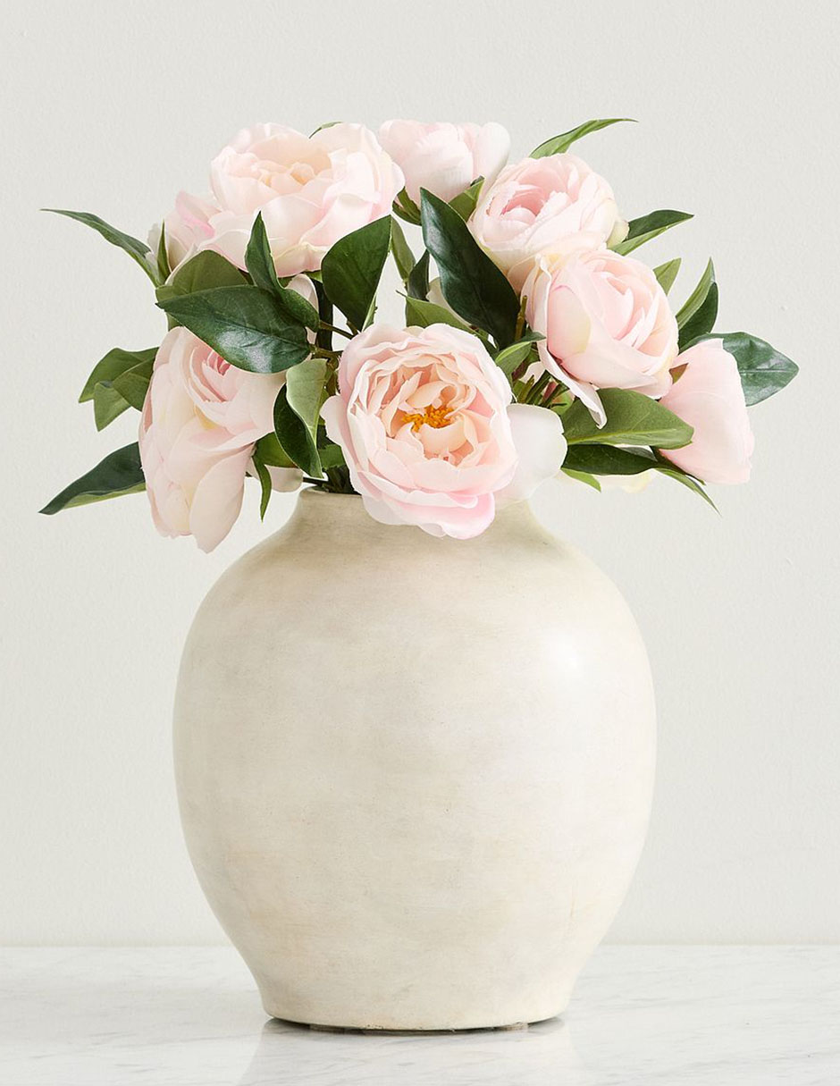 Ramo de Peonía decorativa Faux Bundle