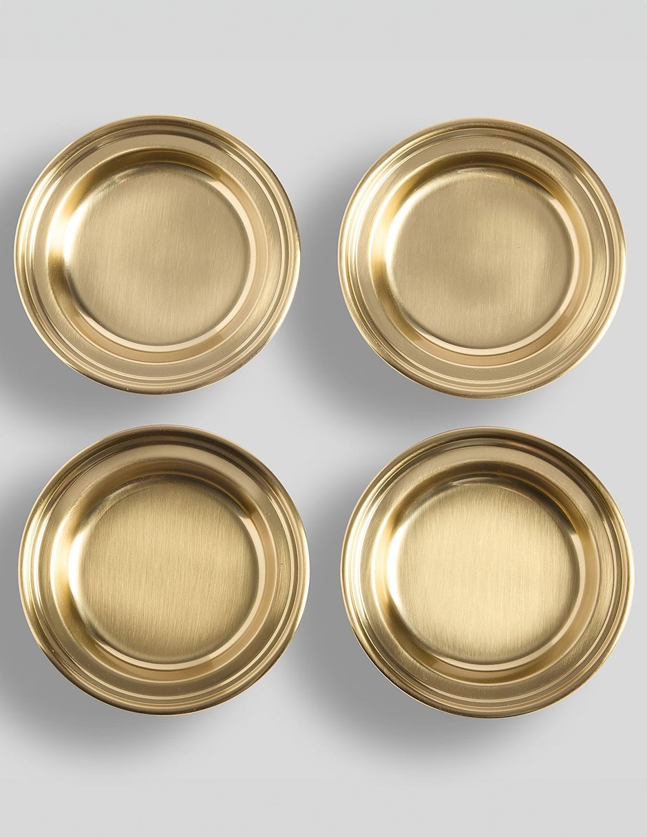 Set de portavaso Harrison de acero inoxidable 4 piezas Set de portavaso Harrison de acero inoxidable 4 piezas